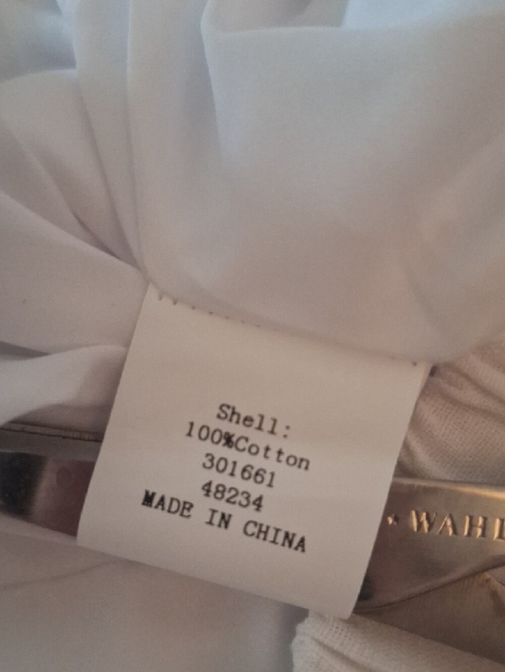 White Straight-Leg Cotton Pants in White Size Med - Picture 8 of 8